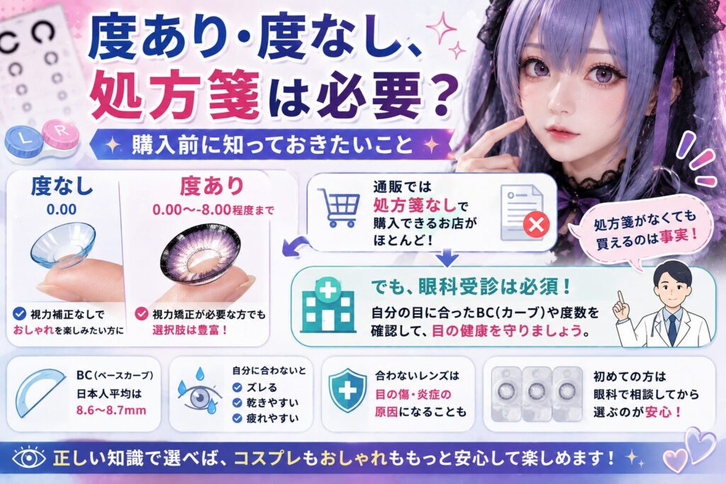 度あり・度なし、処方箋は必要？購入前に知っておきたいこと