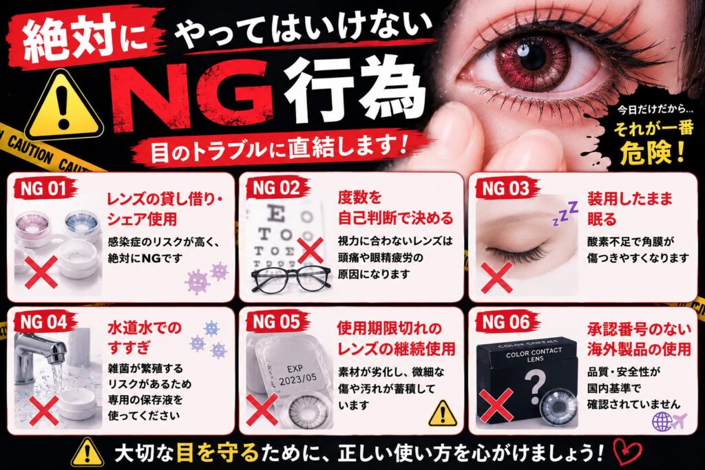 絶対にやってはいけないNG行為