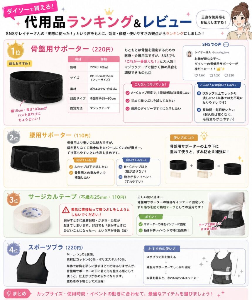 ダイソーで買える代用品ランキング＆レビュー