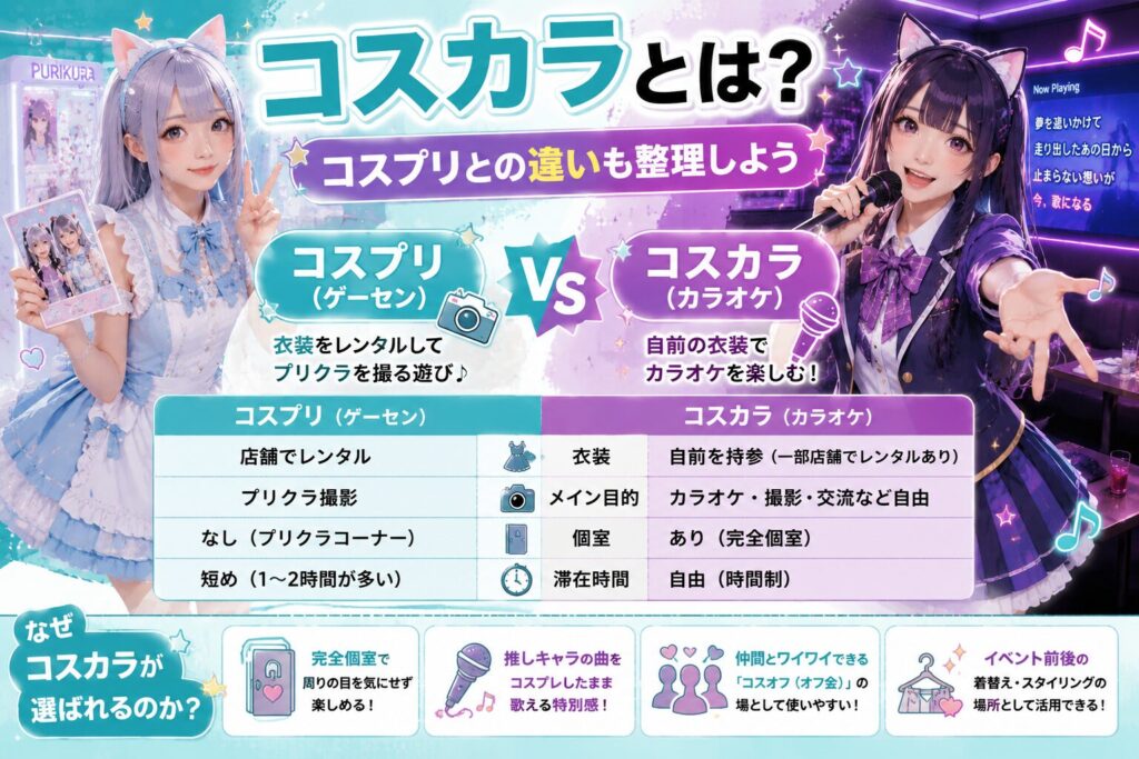 コスカラとは？コスプリとの違いも整理しよう