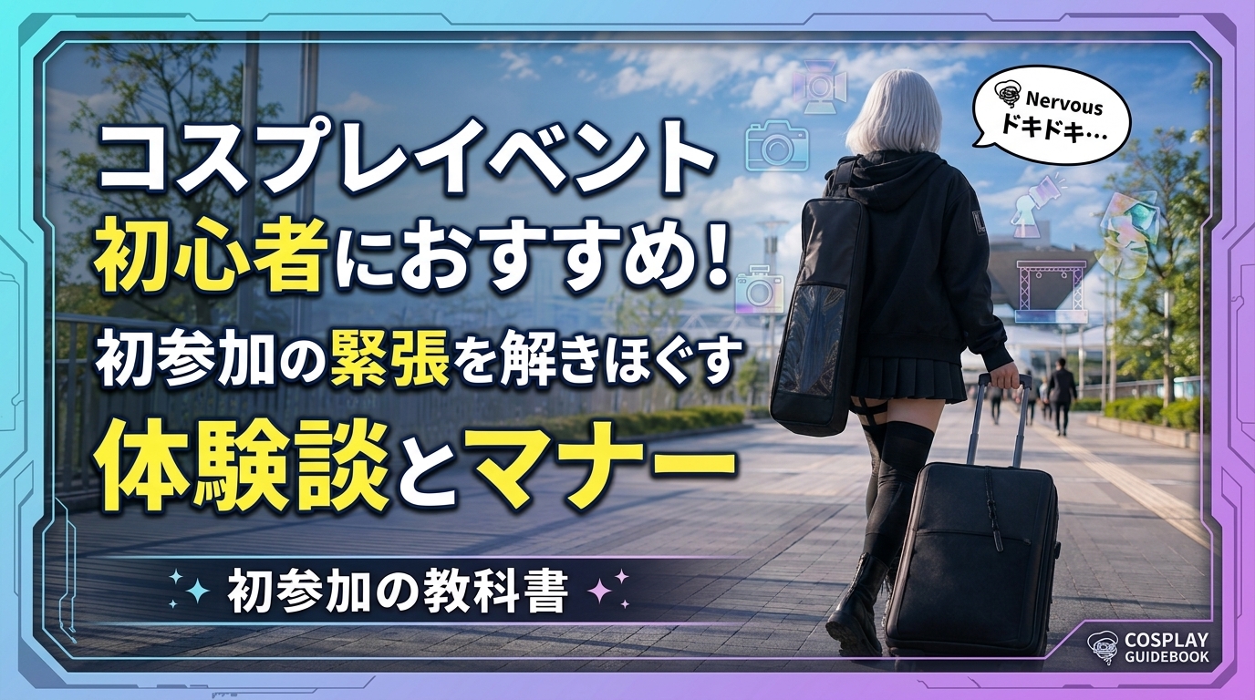 コスプレイベント初心者におすすめ！初参加の緊張を解きほぐす体験談とマナー